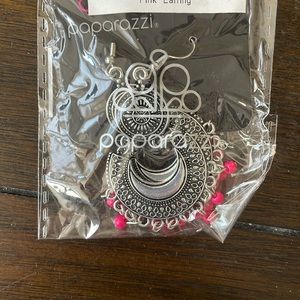 Yes I CANCUN pink and silver earring